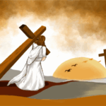 atividades biblicas para imprimir jesus na cruz