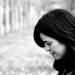 davi e absalão, mulher pensando, mulher triste, preto e branco,