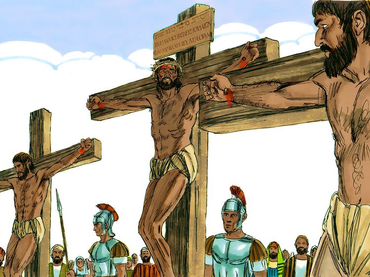 a crucificação de Jesus